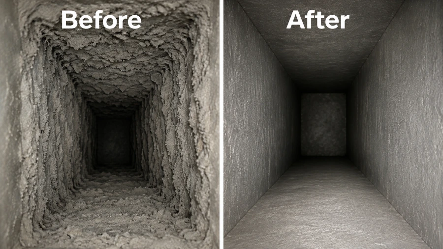 Duct Before After