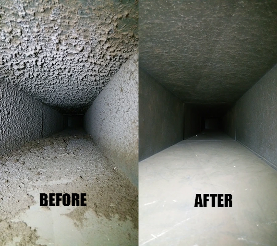 Return Duct Before After